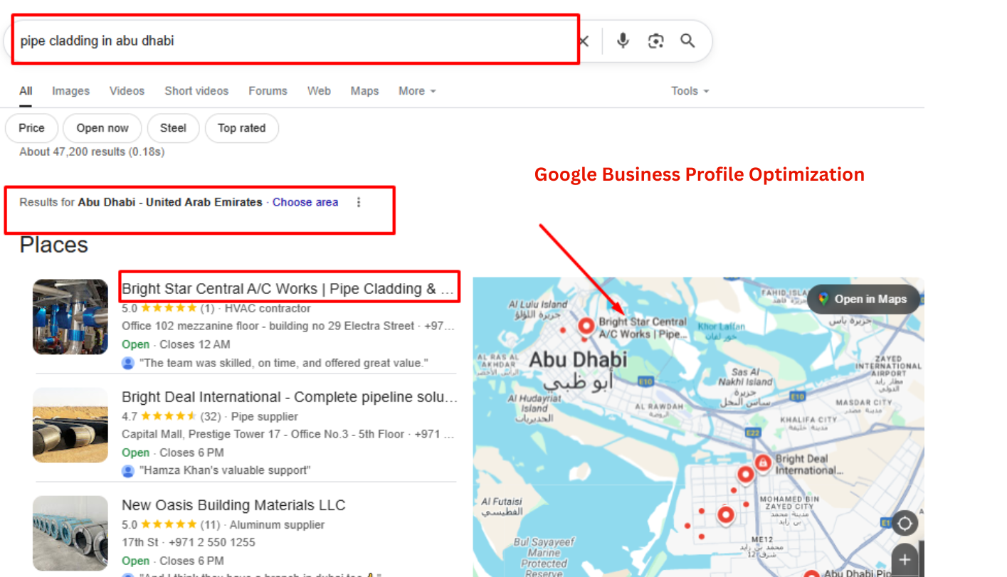 pipe cladding work in abu dhabi